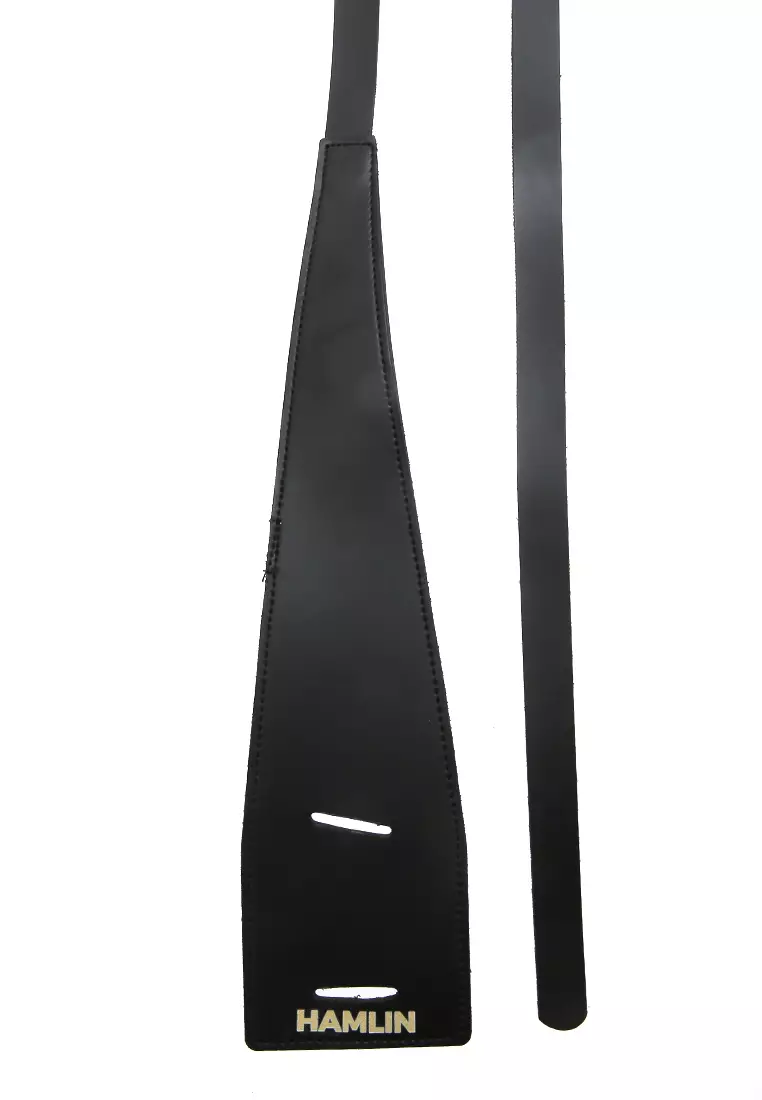 Imani Ikat Pinggang Wanita Lilit Simple Wide Casual Belt Material Leather ORIGINAL - Black