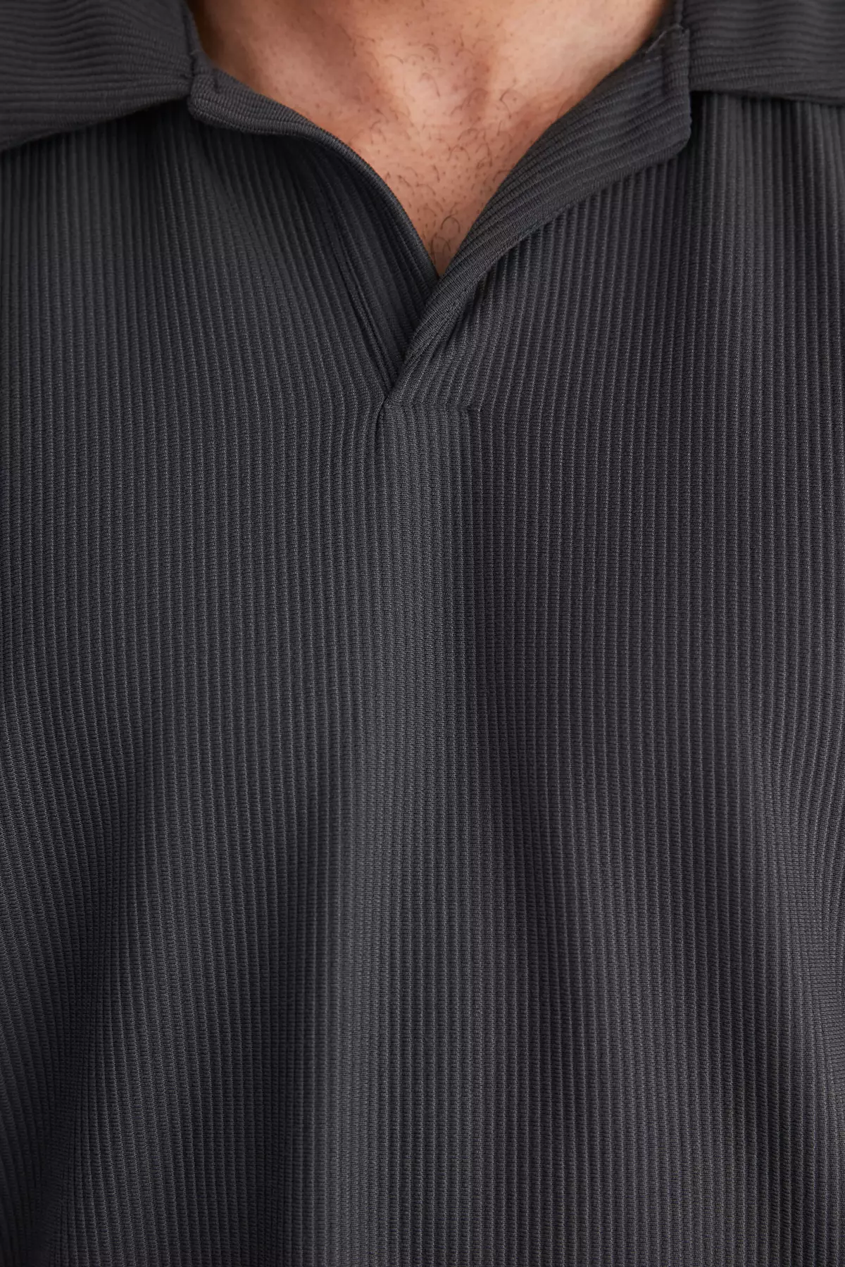 Pleated Polo Shirt