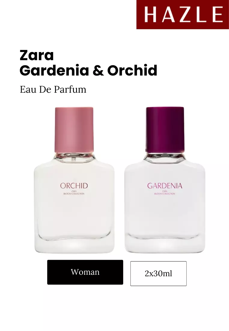 Zara Gardenia Woman EDP + Zara Orchid Woman EDP Set 30 ml