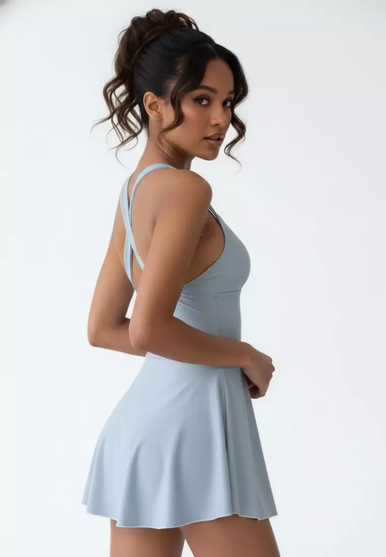 Cancer Swimdress One-Piece – Padded Wire-Free Swimsuit Dress Korean Style Women Swimwear