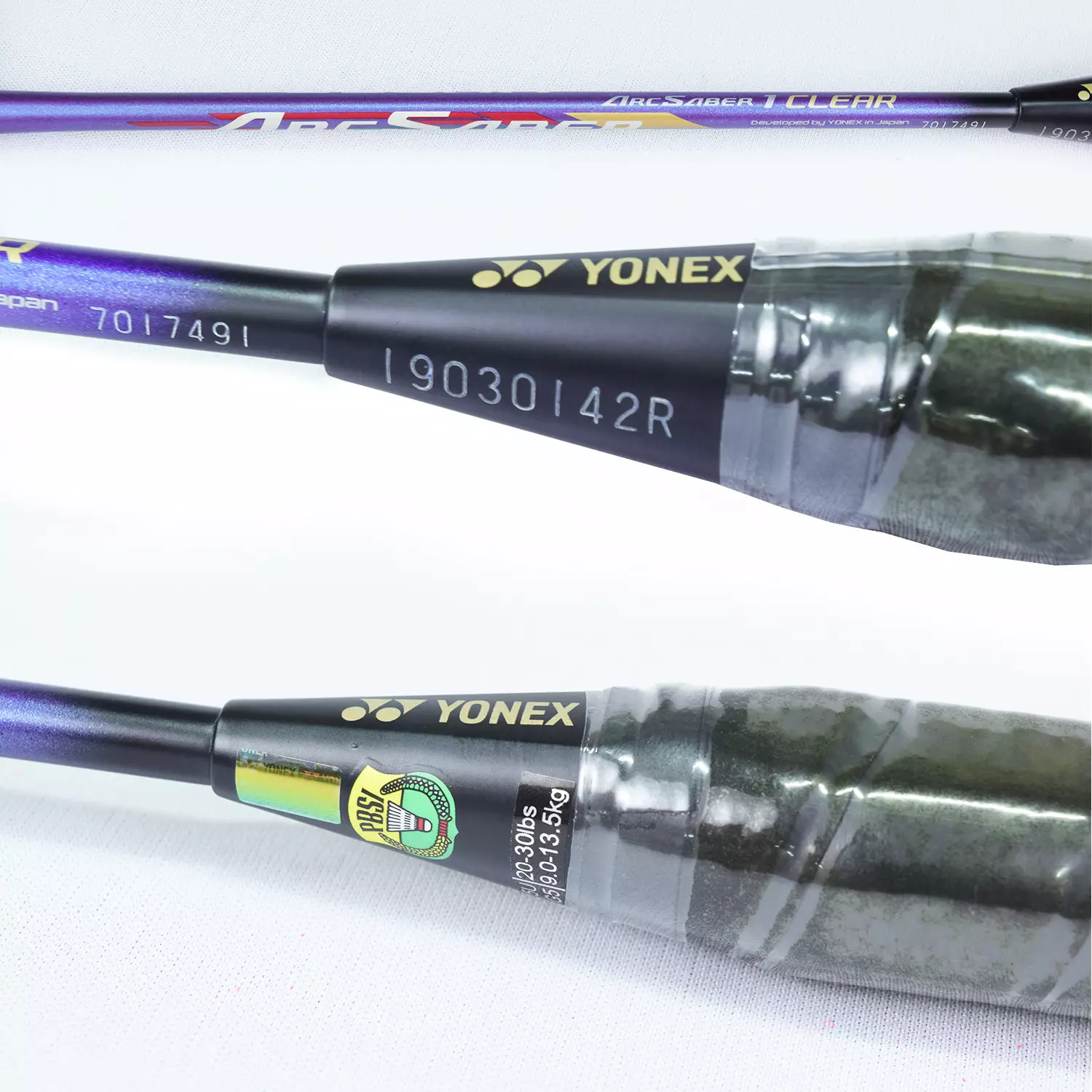 Raket Badminton Yonex Arcsaber 1 Clear Blue bonus grip Adidas hitam