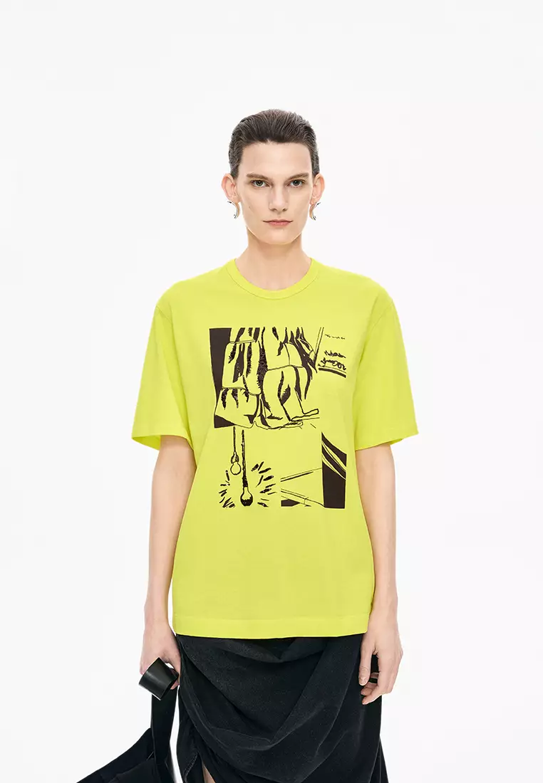 Cotton Irregular Loose Short Sleeve T-shirt