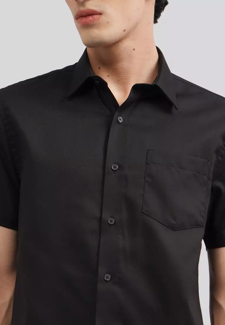 Slim Fit Short Sleeve Basic Shirt