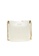 Pinko white Pinko rhombic square chain deployment adjustable leather shoulder strap Bird Swallow bucket bag 3DFA2ACE00BC6CGS_3