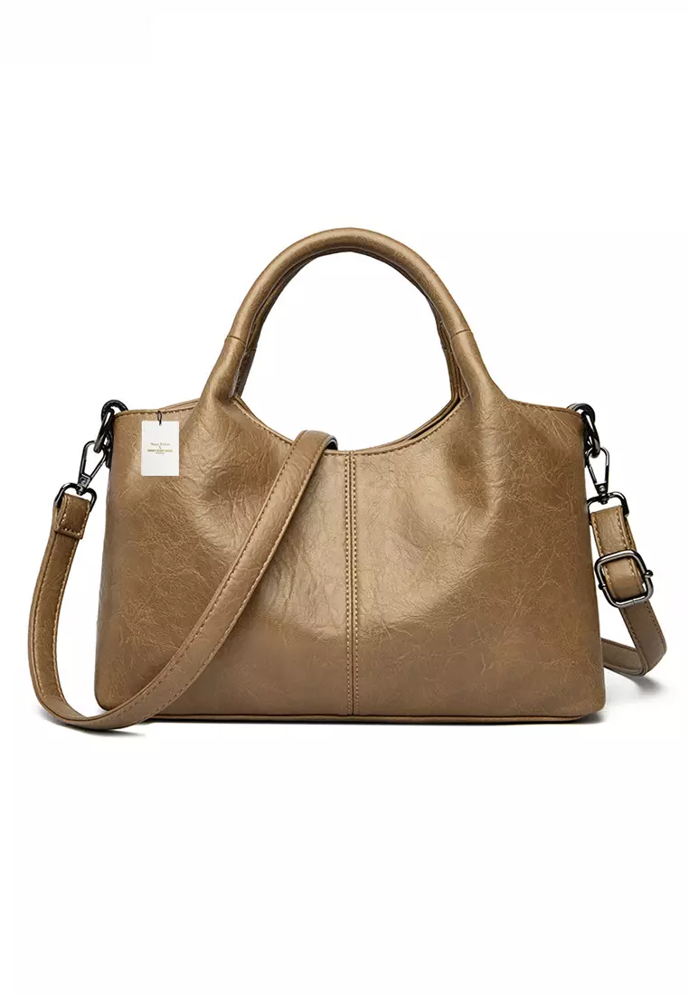 Textured Faux Leather Three Way Handbag JW HD-3918.a