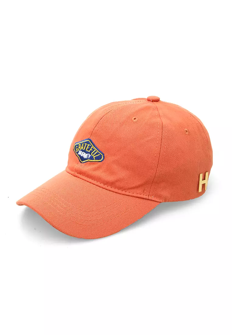 Jahari Aksesoris Fashion Pria Wanita Topi Baseball Kasual Logo Grateful Resizable Strap Material Cotton ORIGINAL - Orange