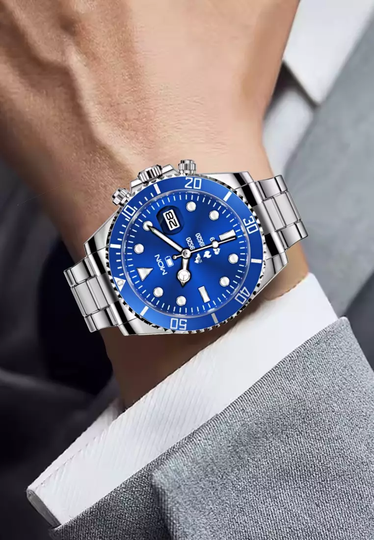 Smart Watch 46mm, Waterproof, Stainless Steel Bracelet