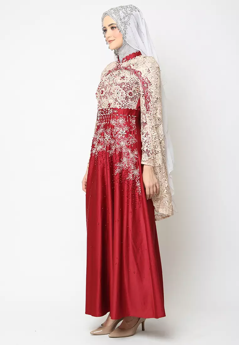 Bibiq Gamis Brokat Satin