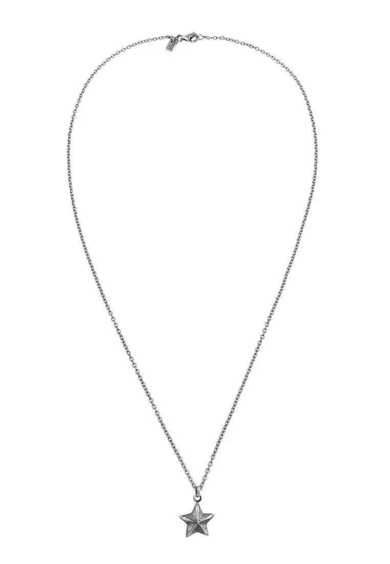 EXCLUSIVE Kalung Perhiasan Perak 925 Pria Stars Pendant