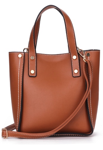 Lara brown Shoulder Bag with Pouch BD712AC68E9A8FGS_1