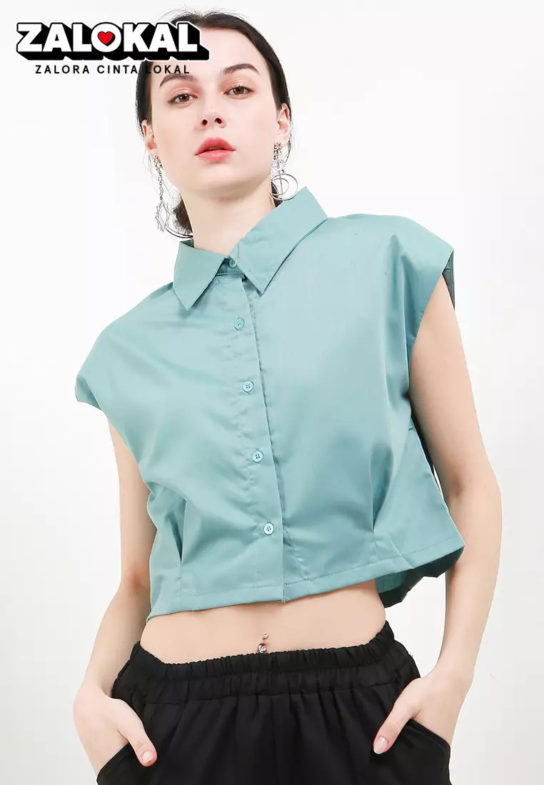Clara Shoulder Crop Top