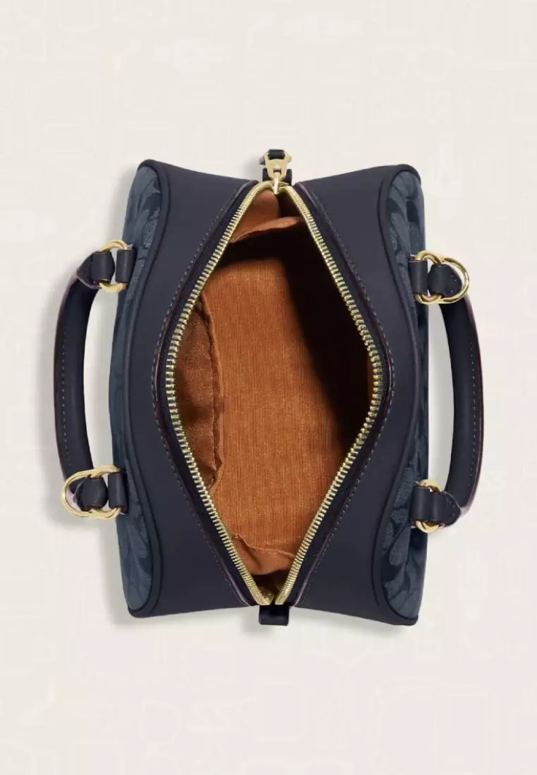 Coach Sydney Satchel In Signature Chambray Denim Multi