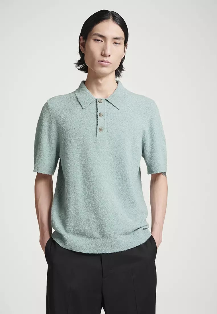 Buy COS Bouclé-Knit Polo Shirt 2025 Online ZALORA Philippines