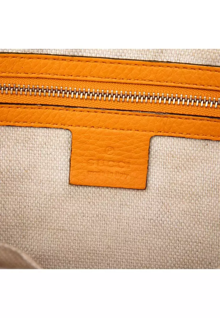 Pre-Loved Gucci Small Calfskin Soho Cellarius Satchel