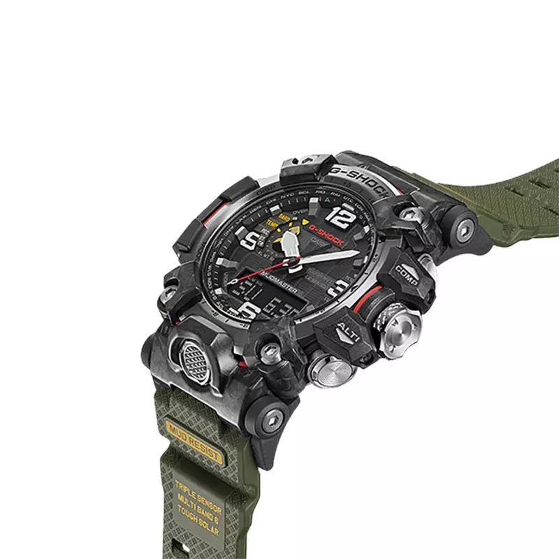 Jam Tangan Pria Casio G-Shock Mudmaster GWG-2000-1A3DR Master of G-Land Carbon Core Guard Green Resin Band
