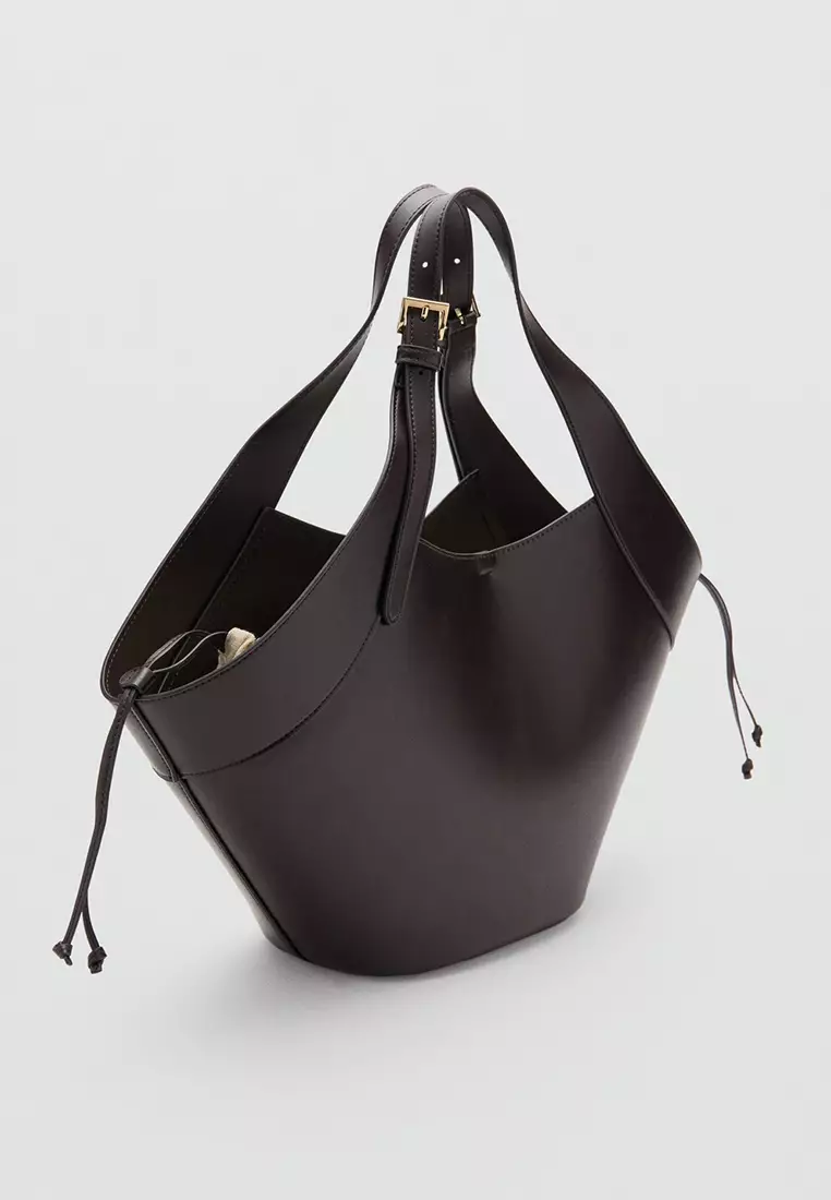 Large Double-Handle Bag With Buckles