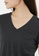 so that's me black Nap Dots Cotton Fabric V-neck Swallowtail T-shirt Top Black 8CCDFAA5CFD5ECGS_6
