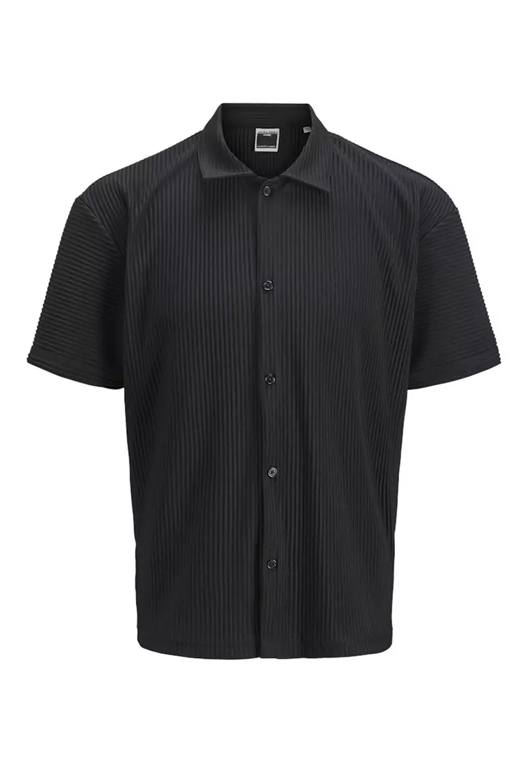 Interlude Plisse Short Sleeves Shirt