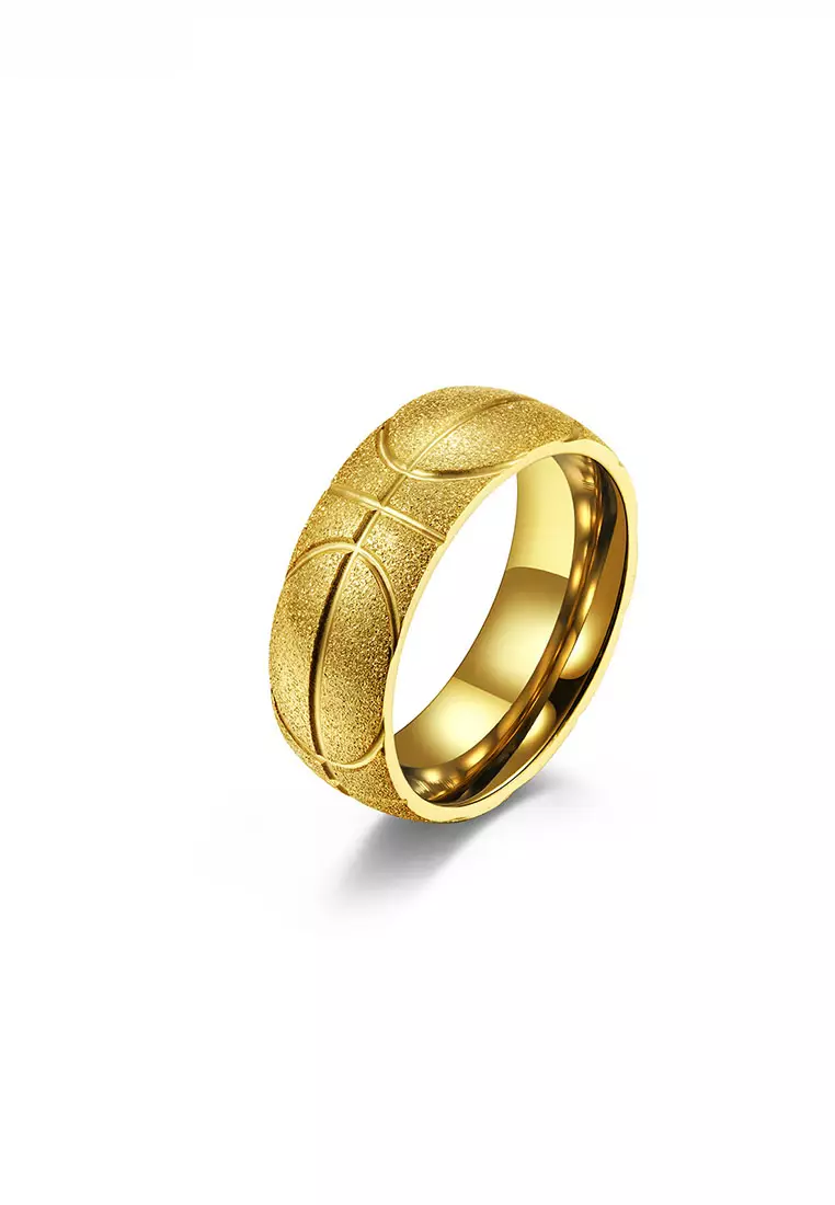 Gold basketball new arrivals ring