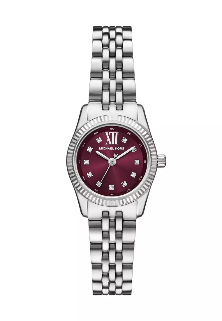 Michael Kors Women's Lexington Analog Watch ( MK4968 ) - Quartz, Silver Case, Round Dial, 14 MM Silver Stainless Steel Band
