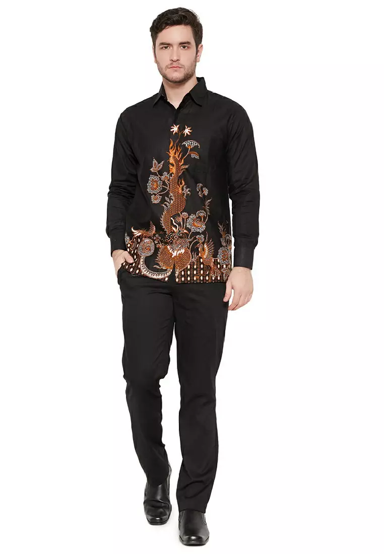 Dragon Kemeja Batik Pria Premium Slimfit Modern Lengan Panjang