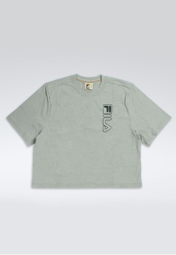 FILA grey Shirt Cropped Logo Heritage 3002CAA4E2D736GS_1
