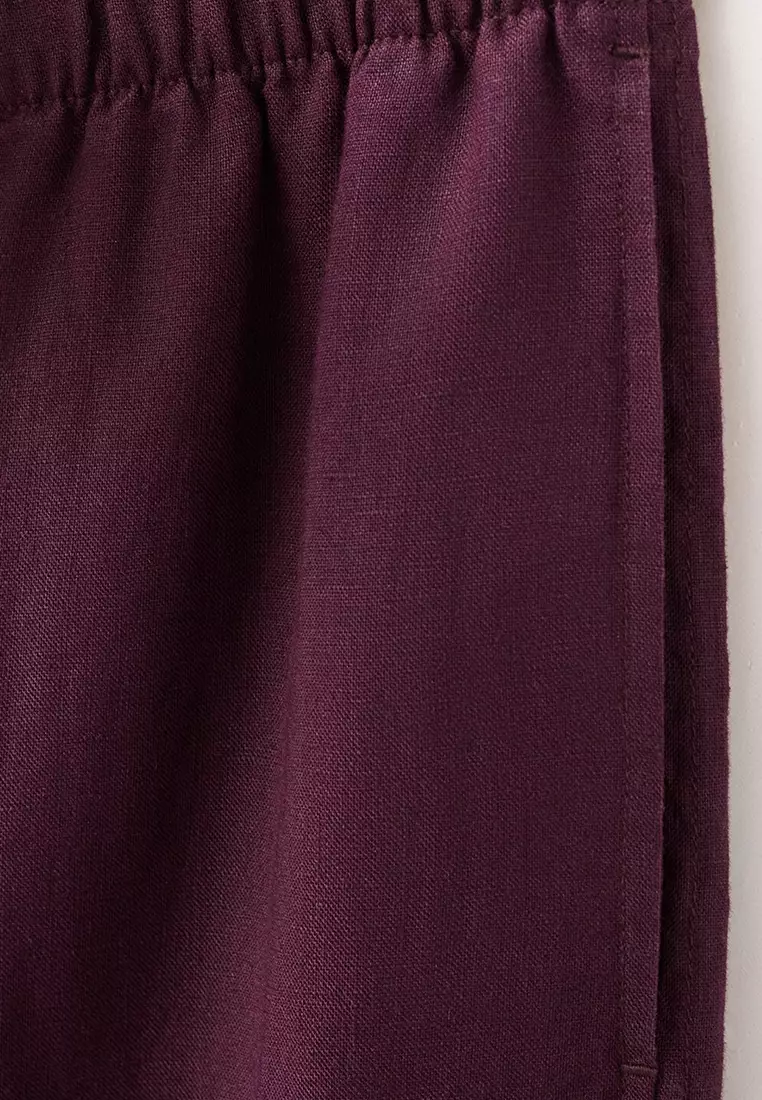 Straight Linen Trousers