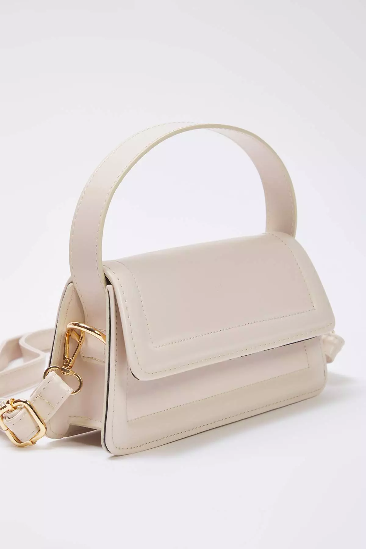 Beige Cross Strap Women's Mini City Bag Twoaw25Oc00002