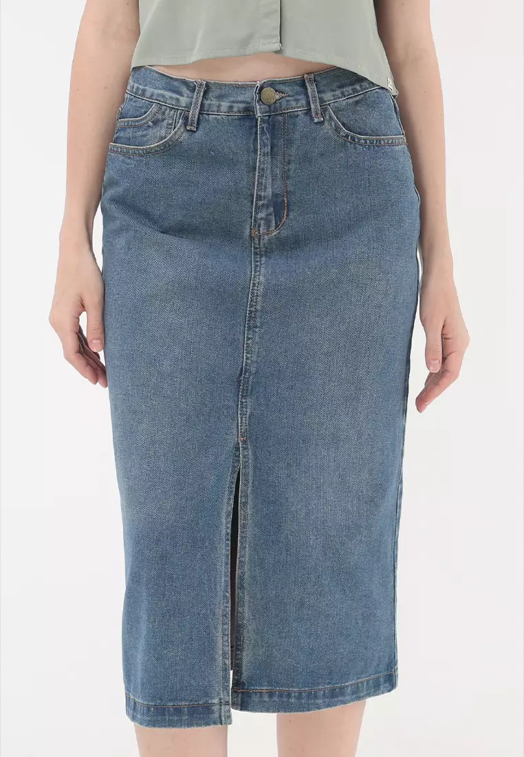 Denim Maxi Skirt Ladies