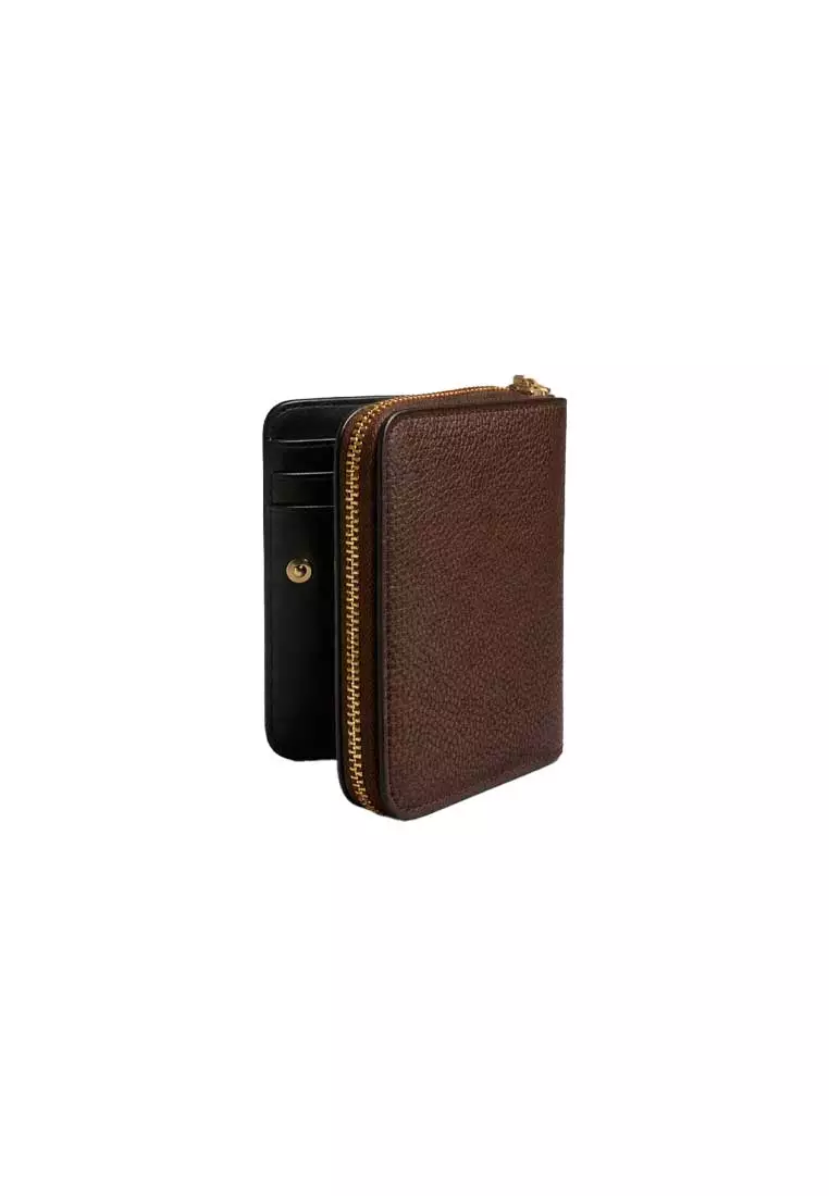 Plaza Mini Compact Wallet Cognac 4R5SMP088S01