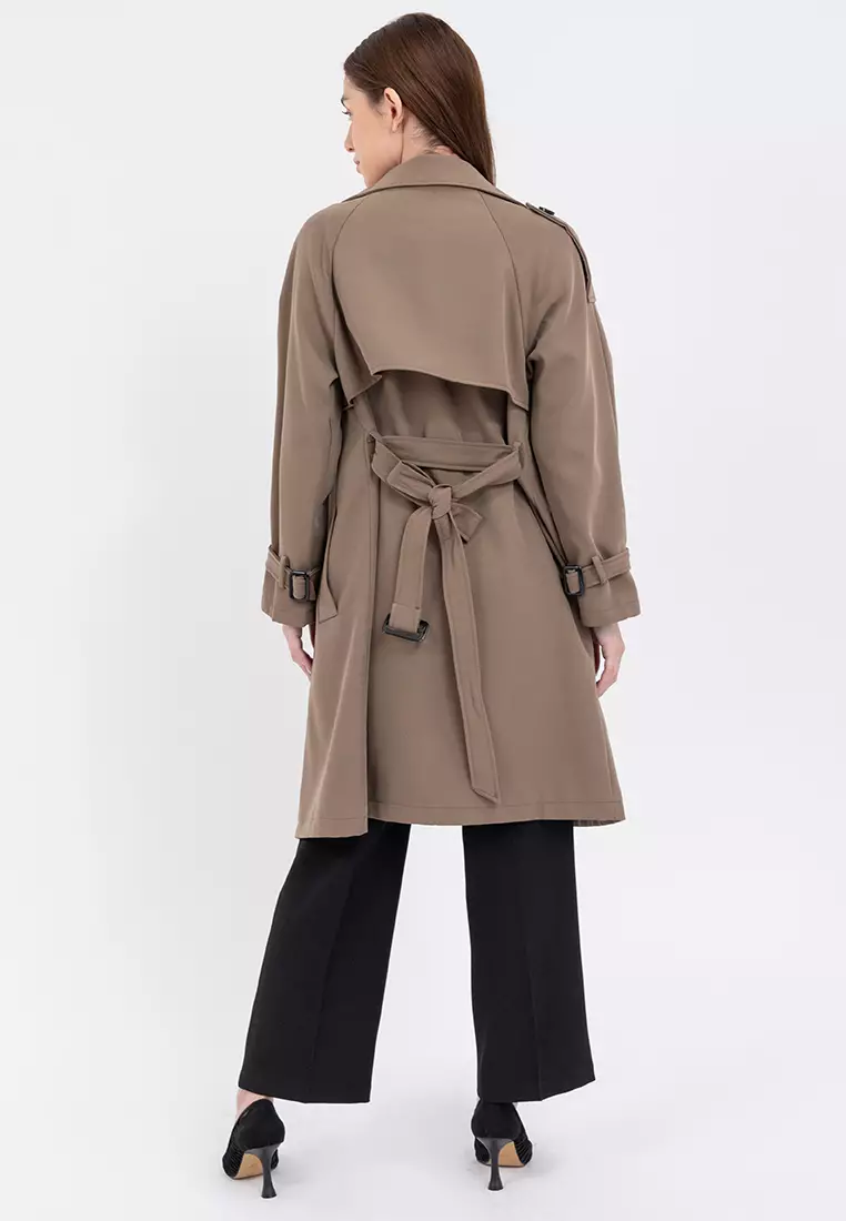 Relaxed Fit Light Trench coat