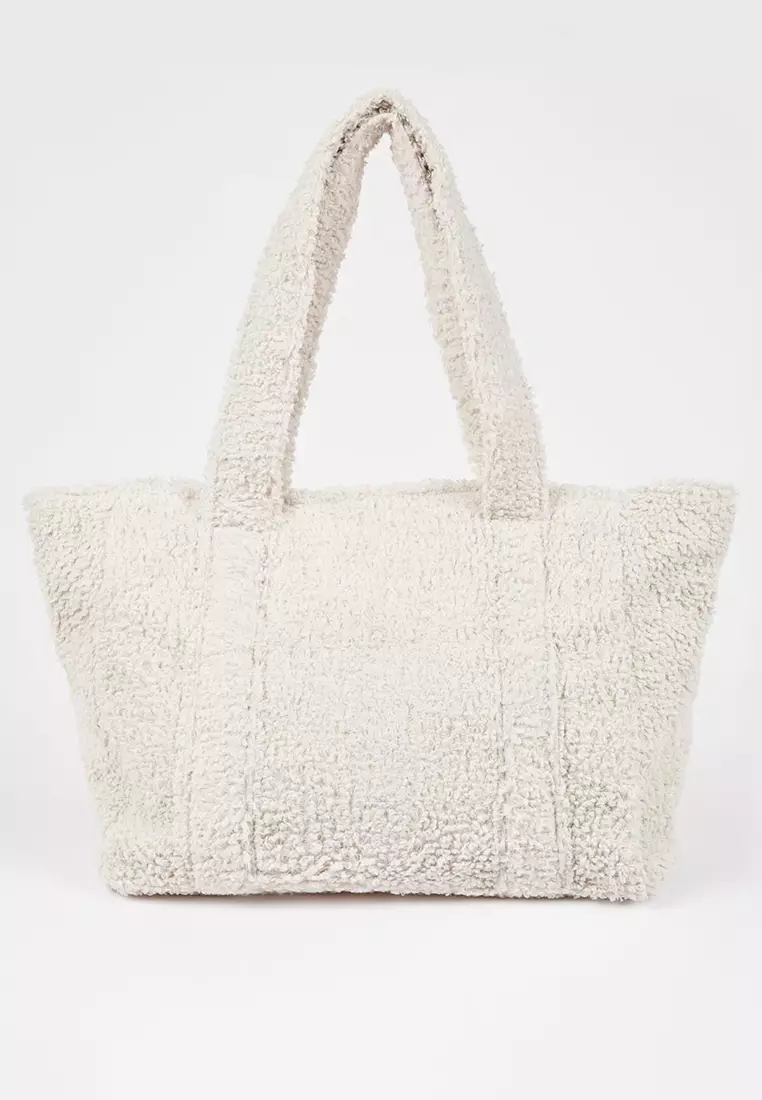 Buy DeFacto Faux Fur Tote Shoulder Bag 2025 Online ZALORA