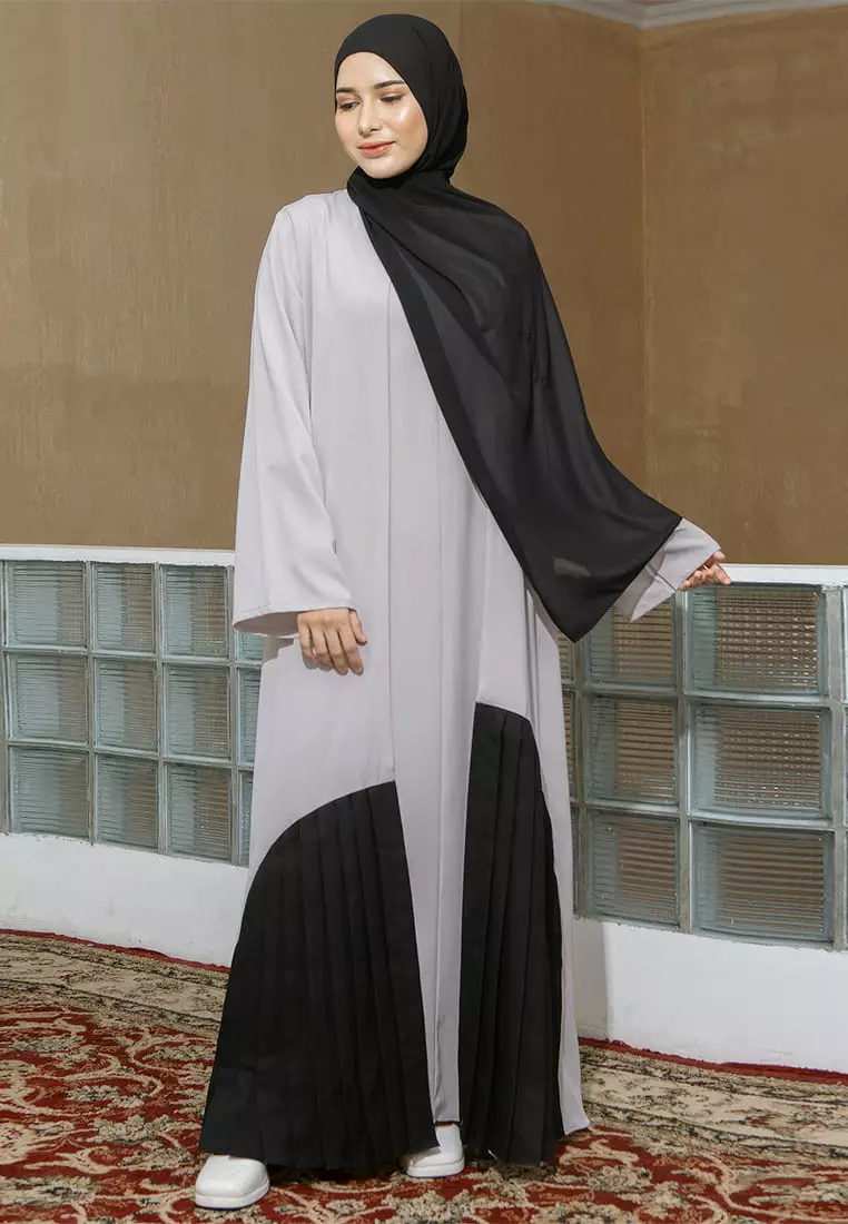 Shadeena Abaya Dress Grey