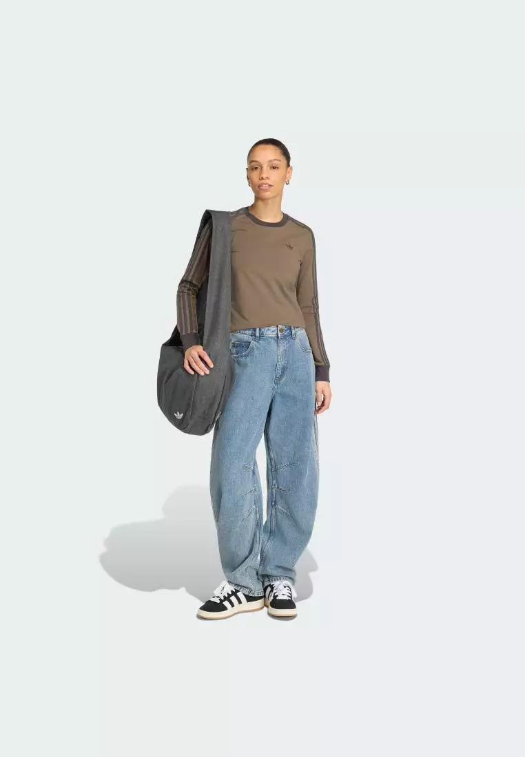 Lifestyle HIGH RISE BARREL LEG DENIM PANT Women Blue KQ6476