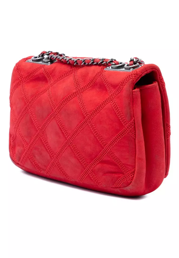 Pre-Loved Chanel Iridescent Calfskin Diamond Stitch Flap