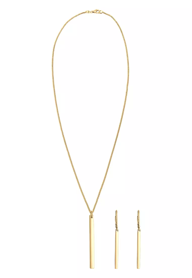 Jewelry Set Bar Basic Gold Plated