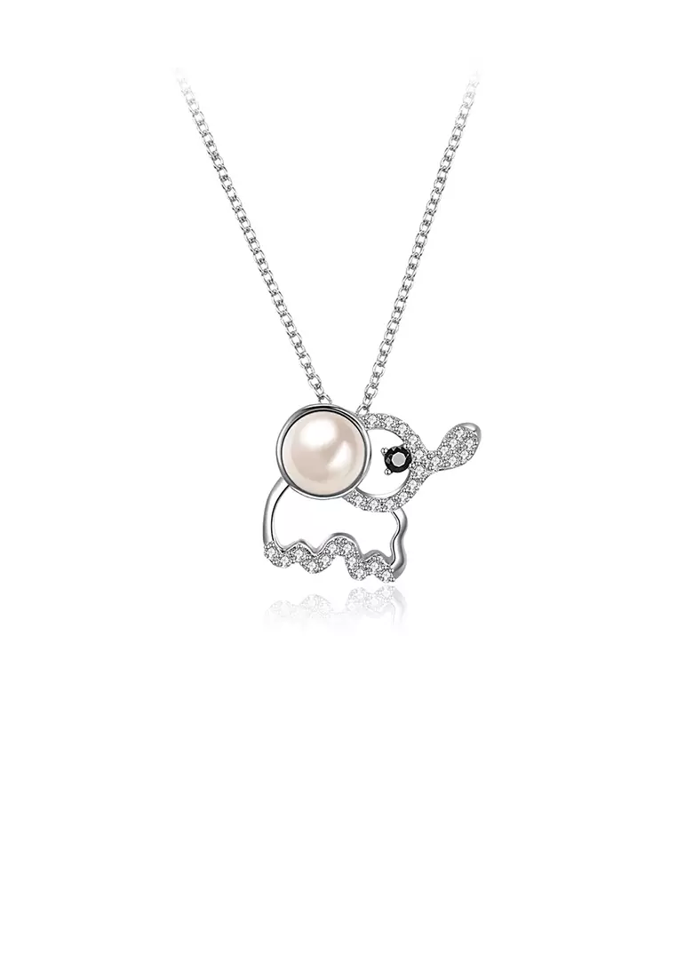 Real silver hotsell elephant necklace