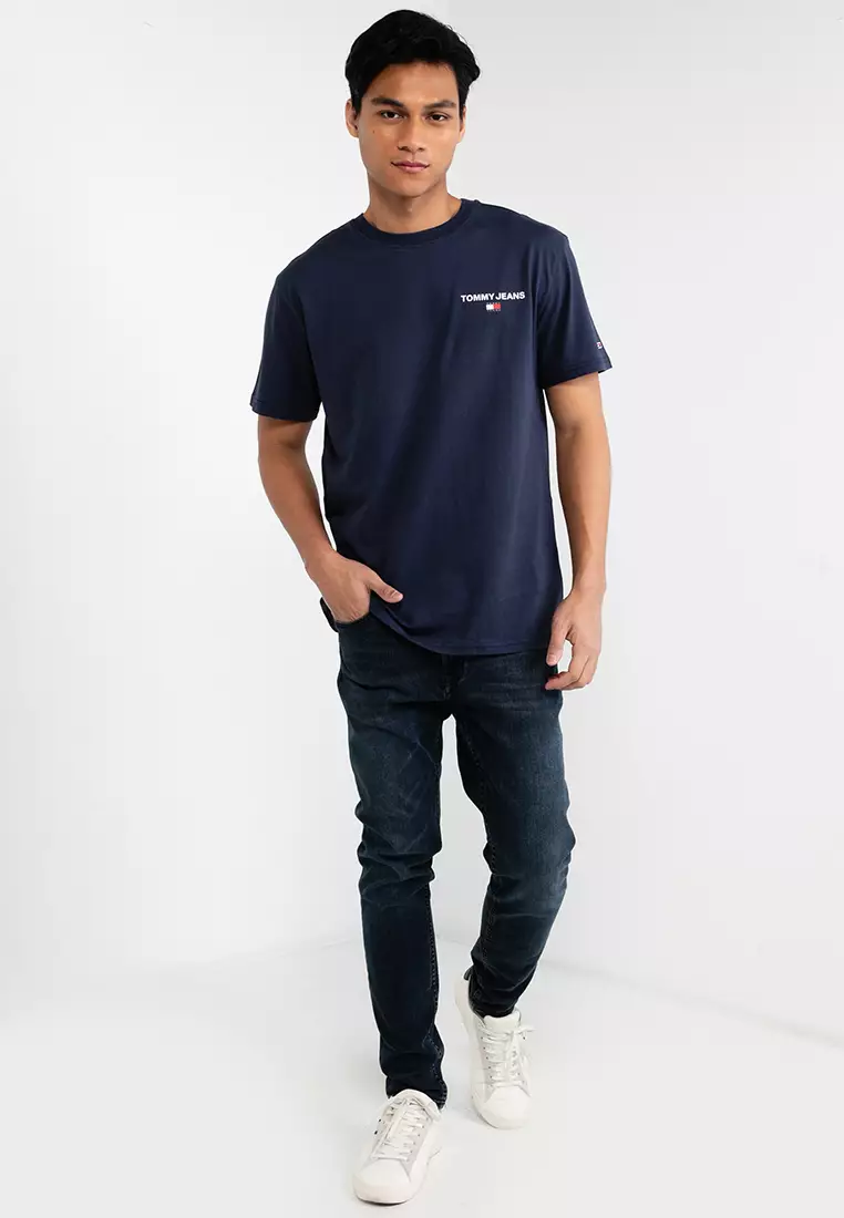 Navy blue tommy on sale hilfiger t shirt