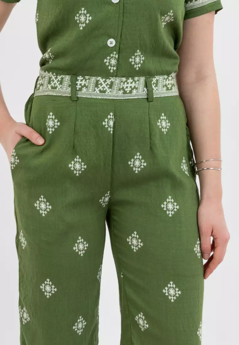 Atasha Cenefa Print Filipiniana Relaxed Pants
