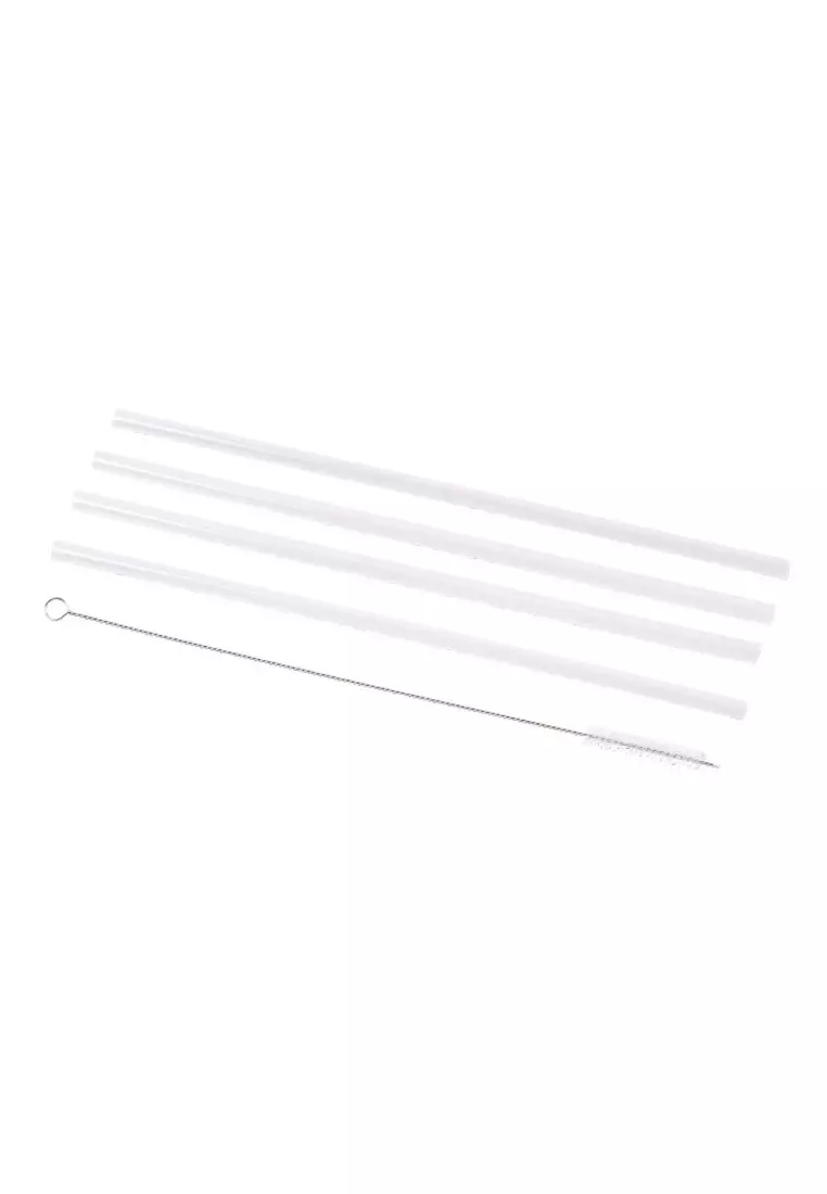 Oasis Commuter Straw Set Of 4 With Cleaning Brush
