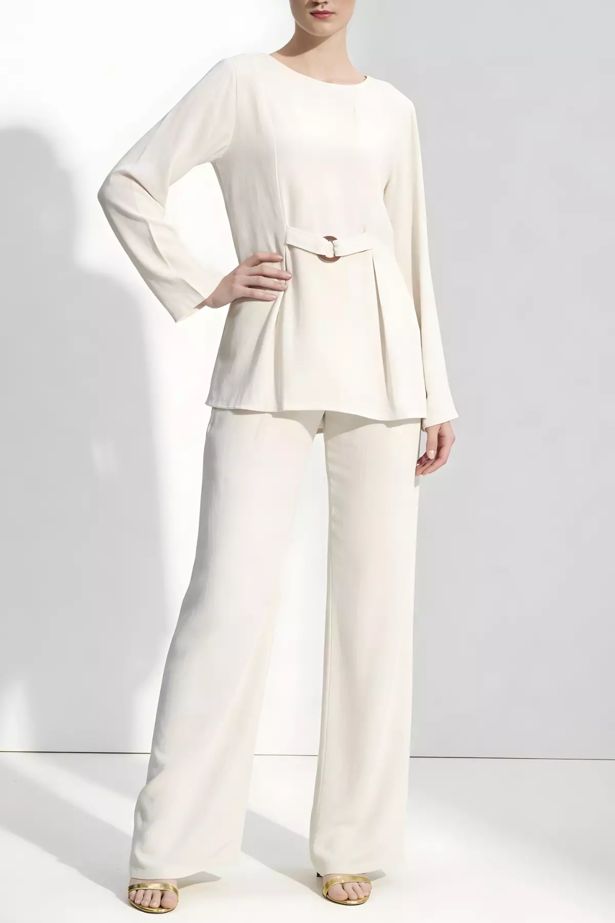 Essentials Lounge Wear Lenin Bottom Natural (Only Pants)