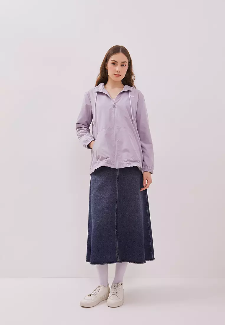 DUST Jaket Parasut Arla Dusty Purple (D.56180)