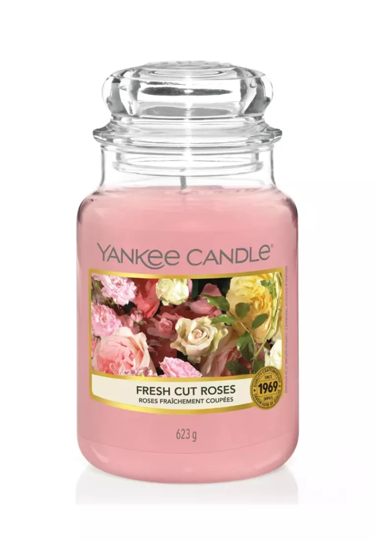 Buy Yankee Candle Fresh Cut Roses Large Classic Jar Scented Candle 2024