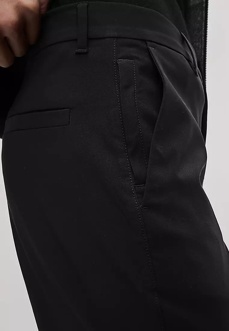 Regular Fit Thermal Flat Front Chinos