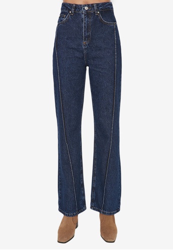 Trendyol blue Seam Jeans FC801AA4C34995GS_1
