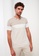 LC WAIKIKI beige Polo Neck Short Sleeve Color Block Men's T-Shirt 2E66CAAA76F82DGS_1