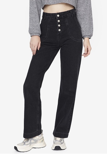 Trendyol black High Waist Paneled Jeans 46232AA9D18FECGS_1