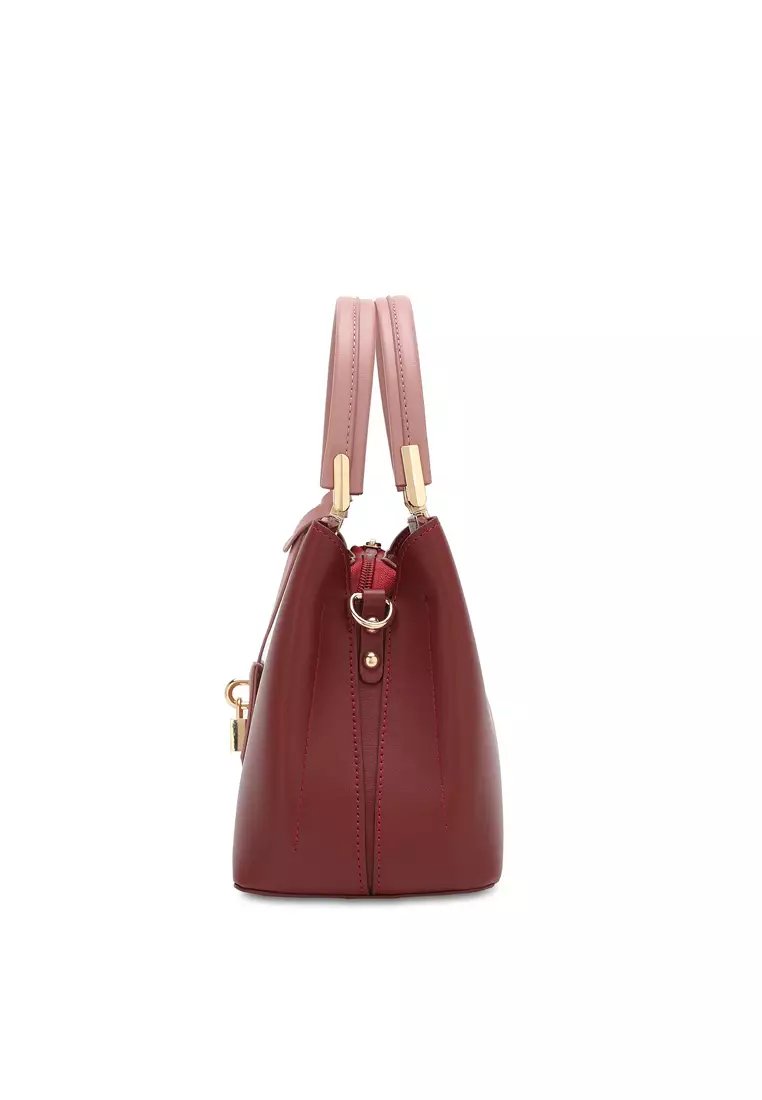 Women's Top Handle Bag / Sling Bag / Crossbody Bag (Tas Selempang / Tas Tangan) - Merah