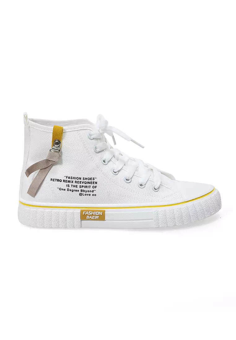 Sneakers Olahraga Sport Kets Wanita Design Simple - White