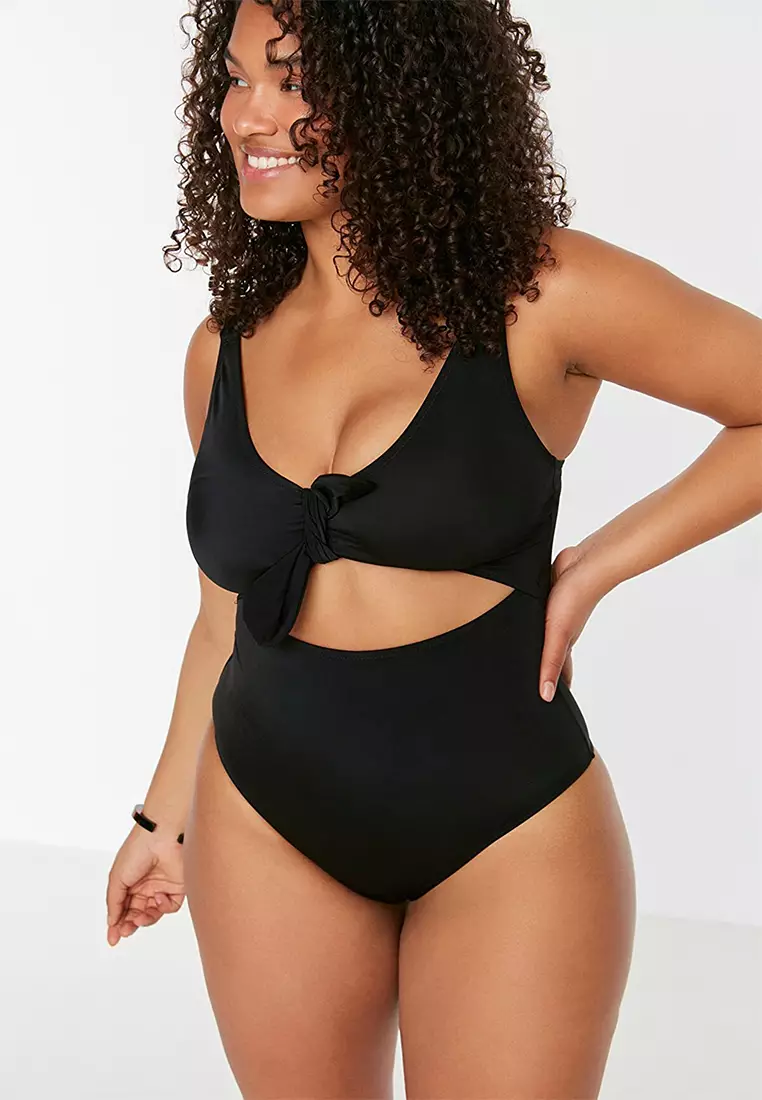 Cut out outlet tie swimsuit